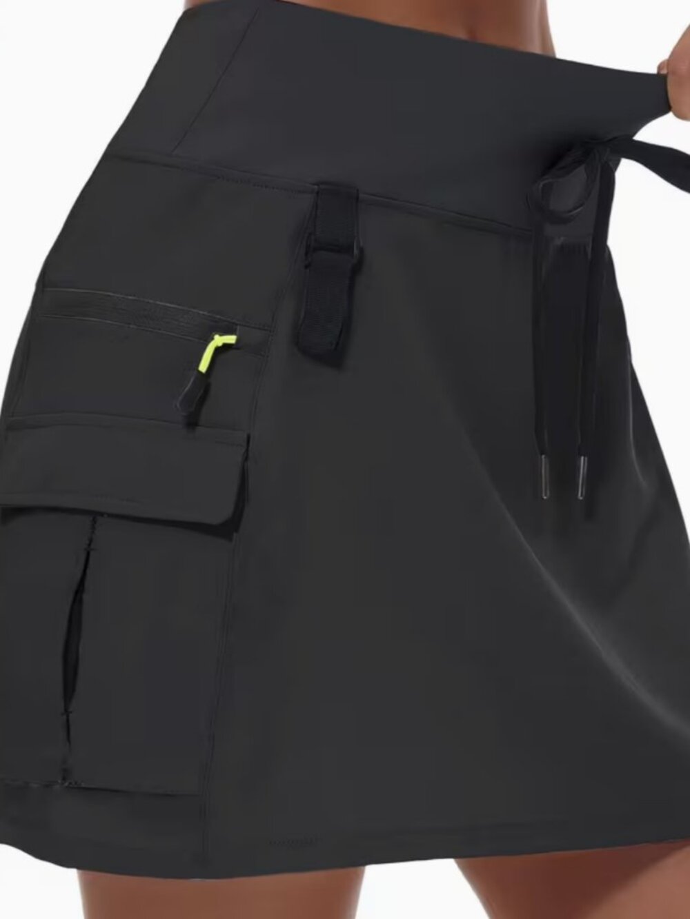 Women's High-Waist Cargo Golf Skort/Shorts